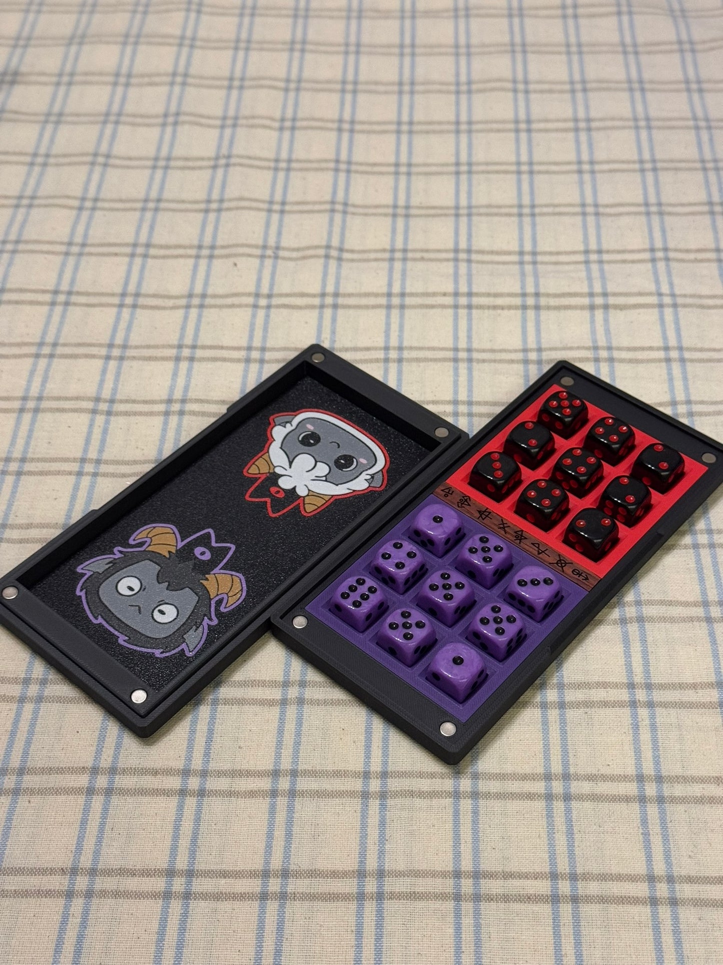 Knucklebones Dice Box: Lamb & Goat (Inspired by Cult of the Lamb)