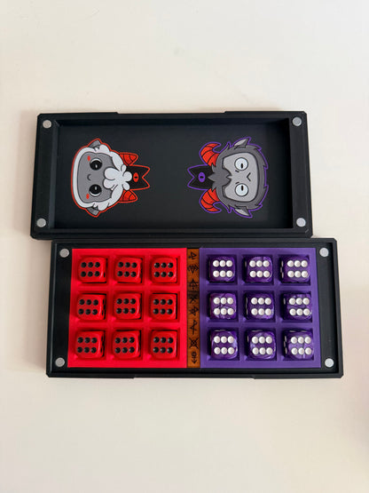 Knucklebones Dice Box: Lamb & Goat (Inspired by Cult of the Lamb)
